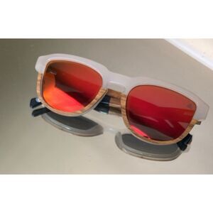 Original Grain X New Belgium Brewing Barrel Gilda Blue Wood Sunglasses